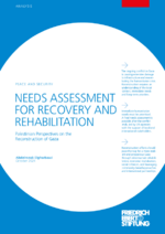 Needs assessment for recovery and rehabilitation